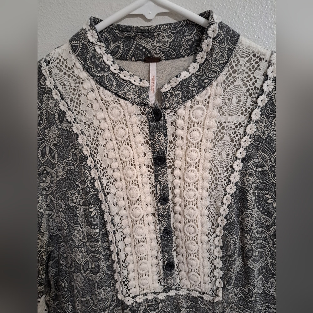 NWOT Free People High Neck Dress - Picture 2 of 5